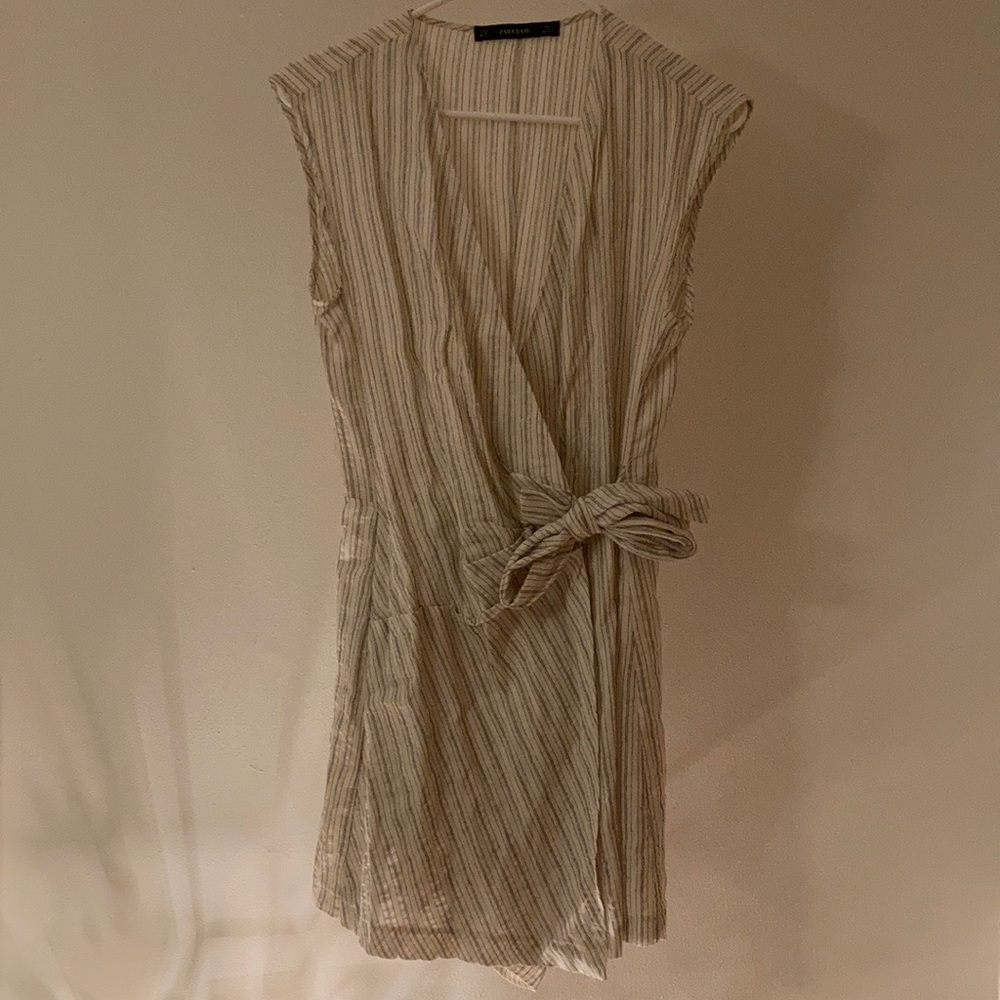 Zara Striped Romper Dress